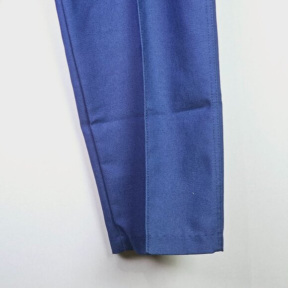 Vtg 70's Sears Polyester Navy Blue Pull-on Elastic Waist Trouser Pant, NWT 18A - Picture 3 of 8